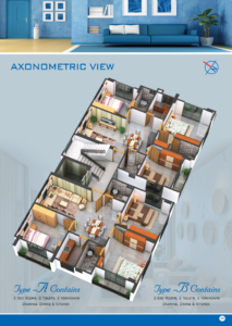 RBL Krishnachura Axomometric View_A_B